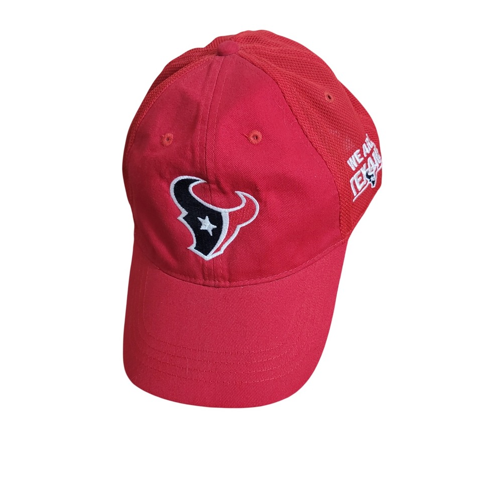 Houston Texans Hat Red Adjustable Mesh Back We Are Texans NFL Football Cap Mens